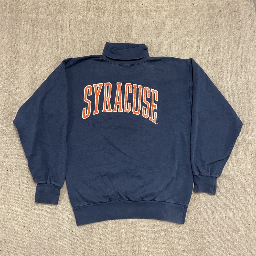 vintage Syracuse turtleneck sweatshirt mens Medium blue 1990s UNI USA